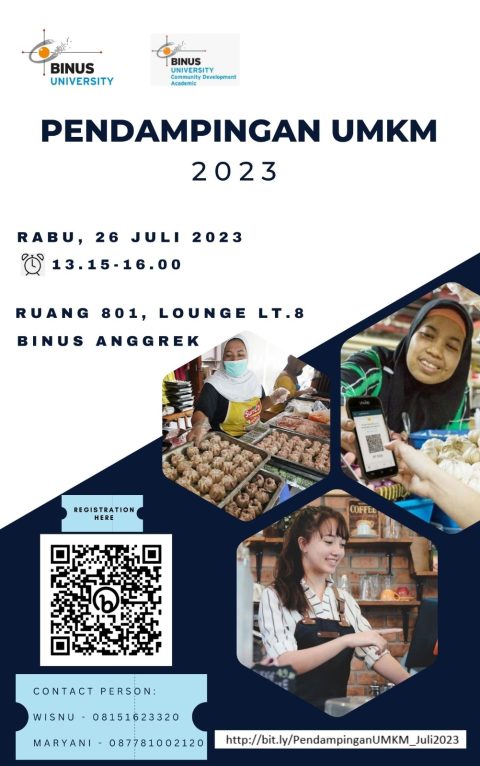 CDA Binus University-Pendampingan UMKM 26 Juli 2023