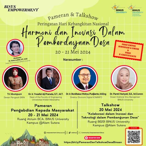 Talkshow dan Pameran Pemberdayaan Desa (20 – 21 Mei 2024)