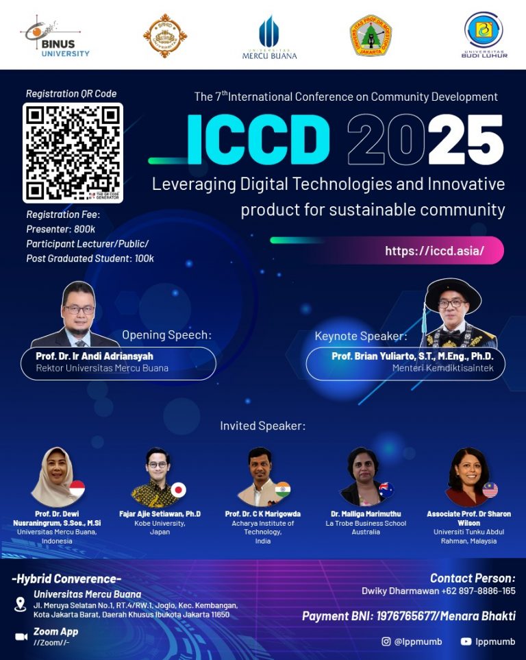 CALL FOR PAPERS – ICCD 2025 “Leveraging Digital Technologies and Innovative Products for Sustainable Communities”