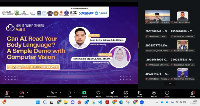 Menyingkap Bahasa Tubuh Melalui Kecerdasan Buatan: Langkah BINUS Berdayakan Masyarakat Digital