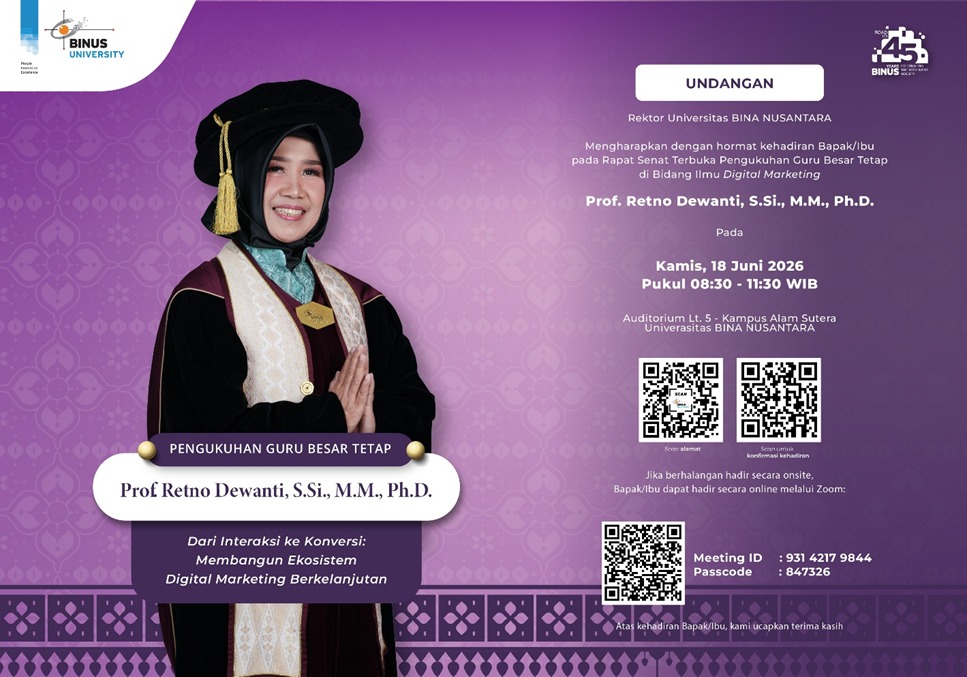 Undangan Pengukuhan Guru Besar Prof Retno Dewanti