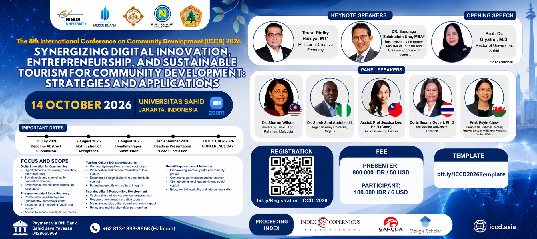 Call for Papers: The 8th International Conference on Community Development (ICCD) 2026