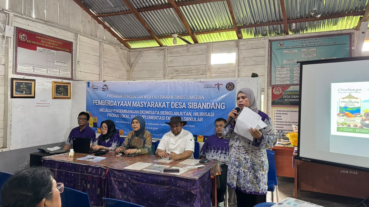 BINUS Perkuat Desa Sibandang melalui Ekowisata Berkelanjutan
