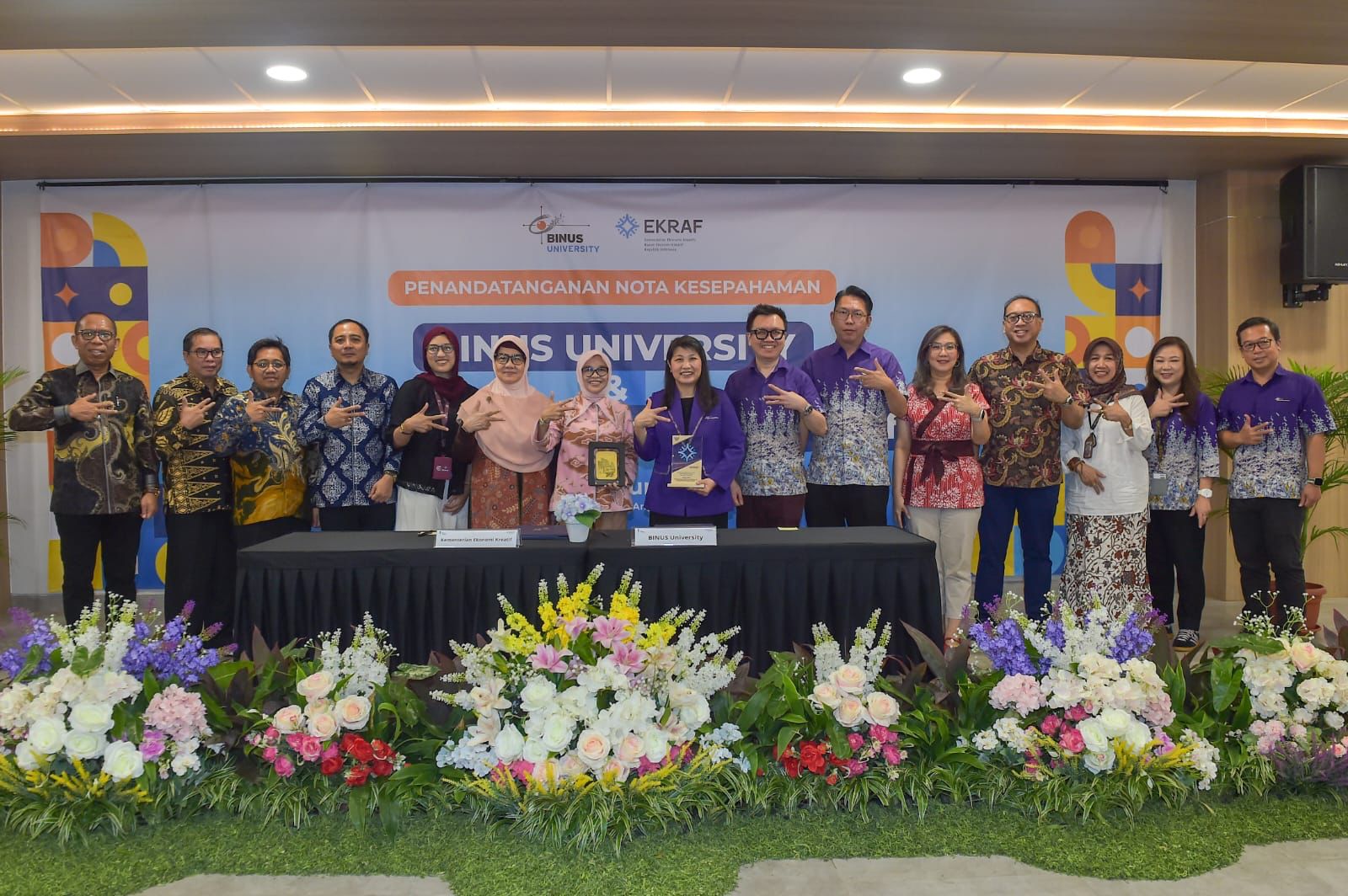 Kolaborasi BINUS dan Kementerian Ekraf Perkuat Ekonomi Kreatif