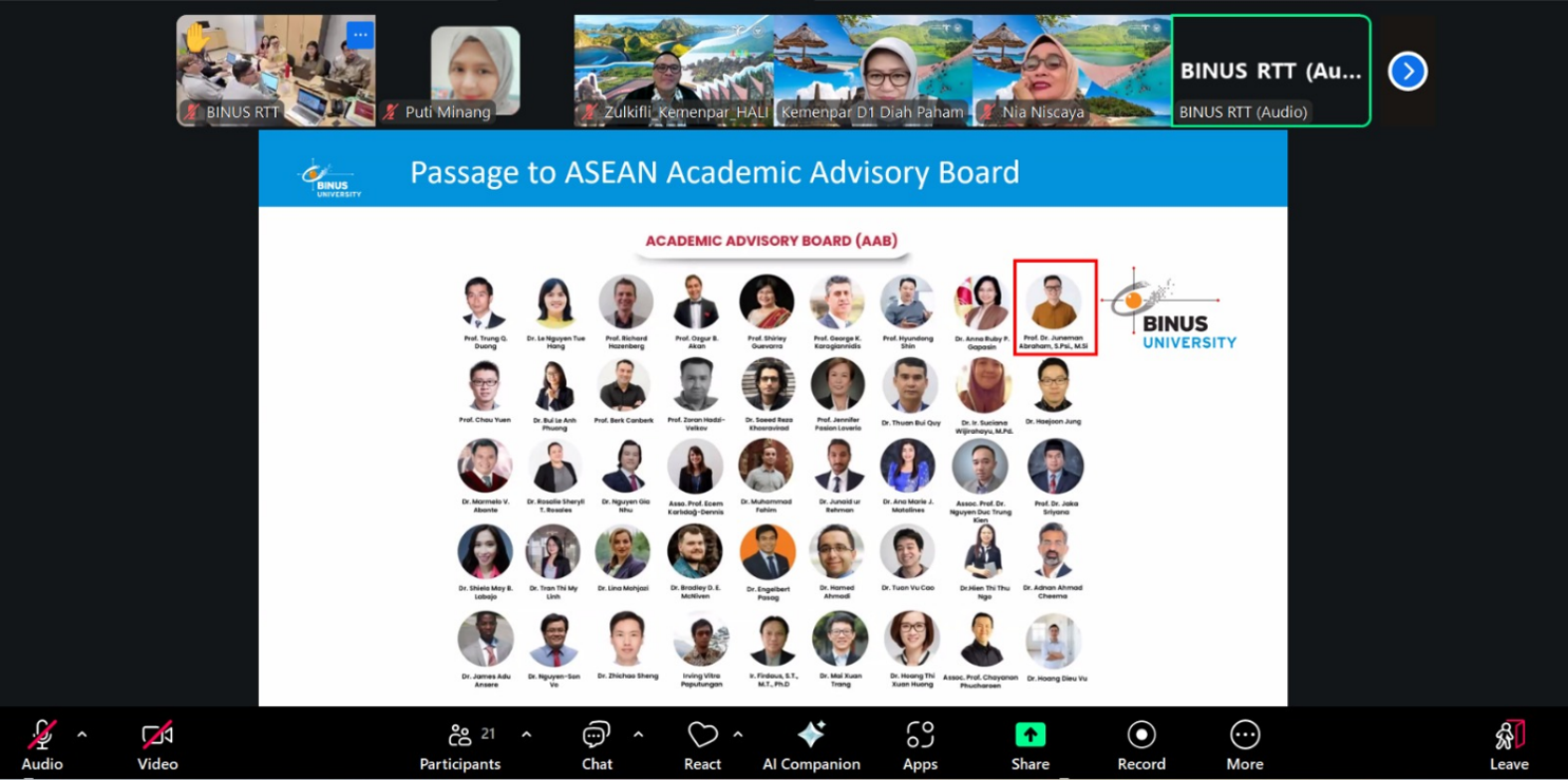 Menyiapkan Talenta Pariwisata Global melalui Kolaborasi ASEAN-Korea