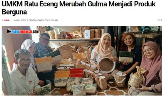 Teknologi Tepat Guna Membantu Perajin Ratu Eceng Mengembangkan Produksi